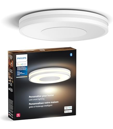 Philips Hue Enrave Medium Ceiling Lamp, White - White Ambiance