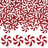 25 mm Christmas Candy Cane Peppermint Ornaments for
