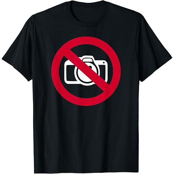 Amazon.com: No cameras T-Shirt : Clothing, Shoes & Jewelry