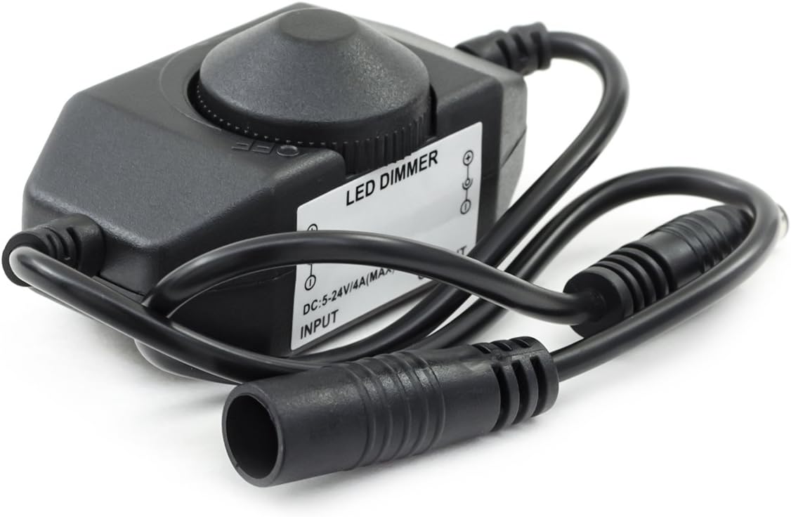 HitLights LED Lighting, Dial Dimmer - Black (CTR-DCMDIM1-BK)
