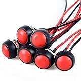 DMWD 6pcs 12mm Momentary Push Button Switch Mini