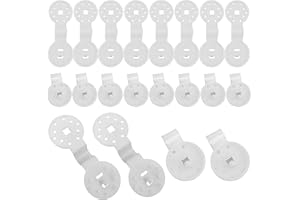 SATONBEYI 20pcs Shade Cloth Heavy Duty Lock Grip 1.5in White Plastic Clip Garden Sun Shade Fixed Clamp Outdoor Sunshade Net Fixing Clip for Garden Sunshade Net Anti Bird Netting