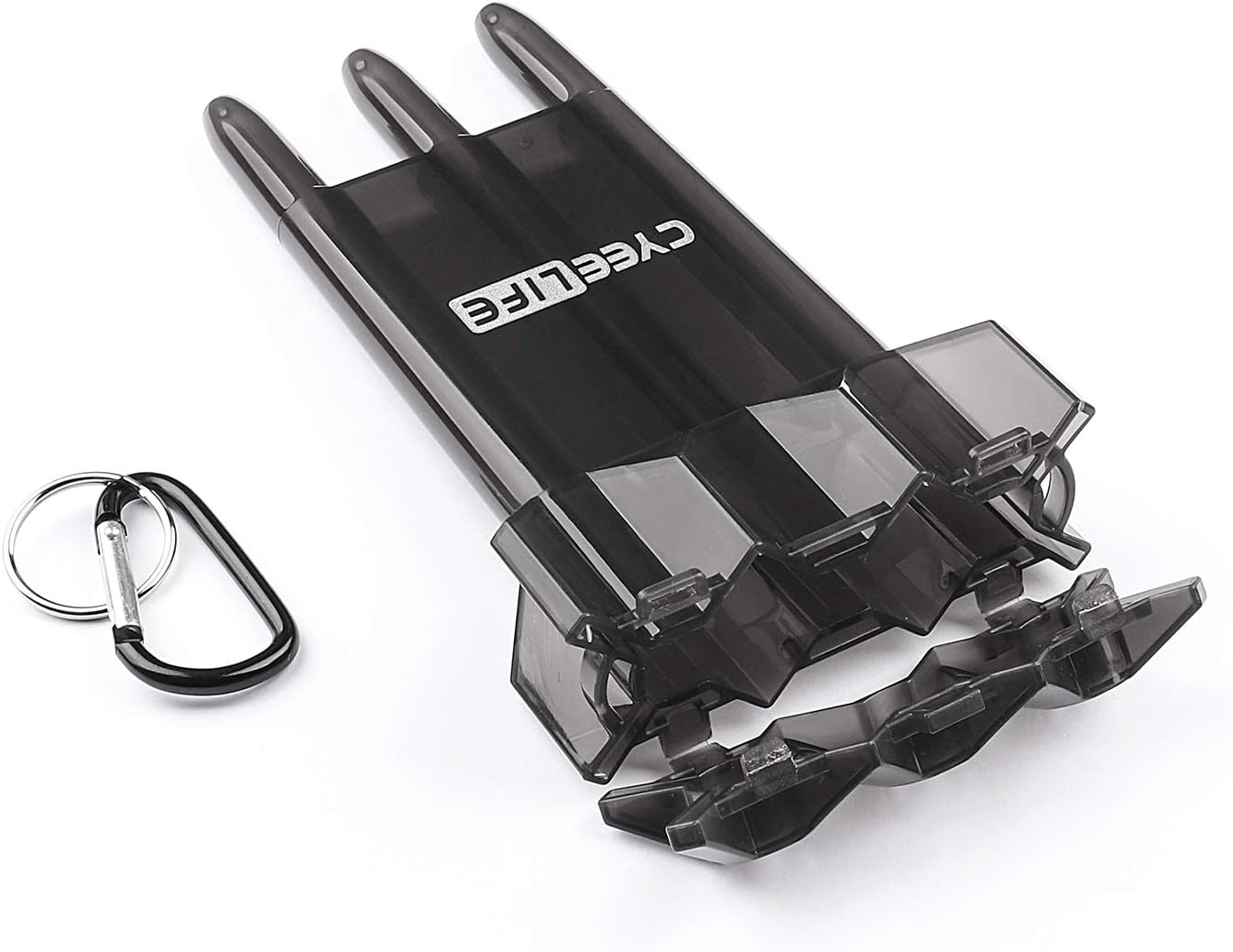 CyeeLife Dart Carrying case Transparent Plastic,Suitable for Most Darts Black,Multiple Colors Available, 166mm x 85mm x 166mm - Image 3