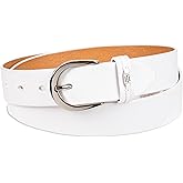 Tommy Hilfiger Women's TH Ornament Logo Casual Leather Belt for Jeans, Trousers and Dresses