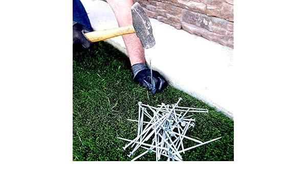 One Stop - Estacas de césped sintético para exteriores, 5, 5 ...