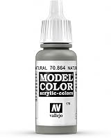 Vallejo Model Color Metallic Natural Steel 17 ml Acrylic Paint