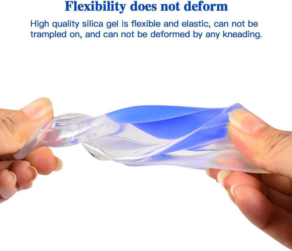 Silicone Gel Heel Cup, Shoe Inserts for Plantar Fasciitis, Heel Spurs & Heel Pain Foot Care: Health & Personal Care