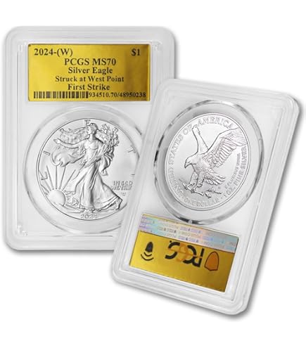 2024-1 oz American Silver Eagle Coin MS-70 (First Strike - Flag