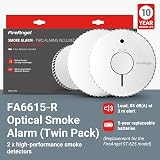 Fireangel FA6615-R Optical Smoke Alarm 2-Pack 10 Year Battery Replacement view 2