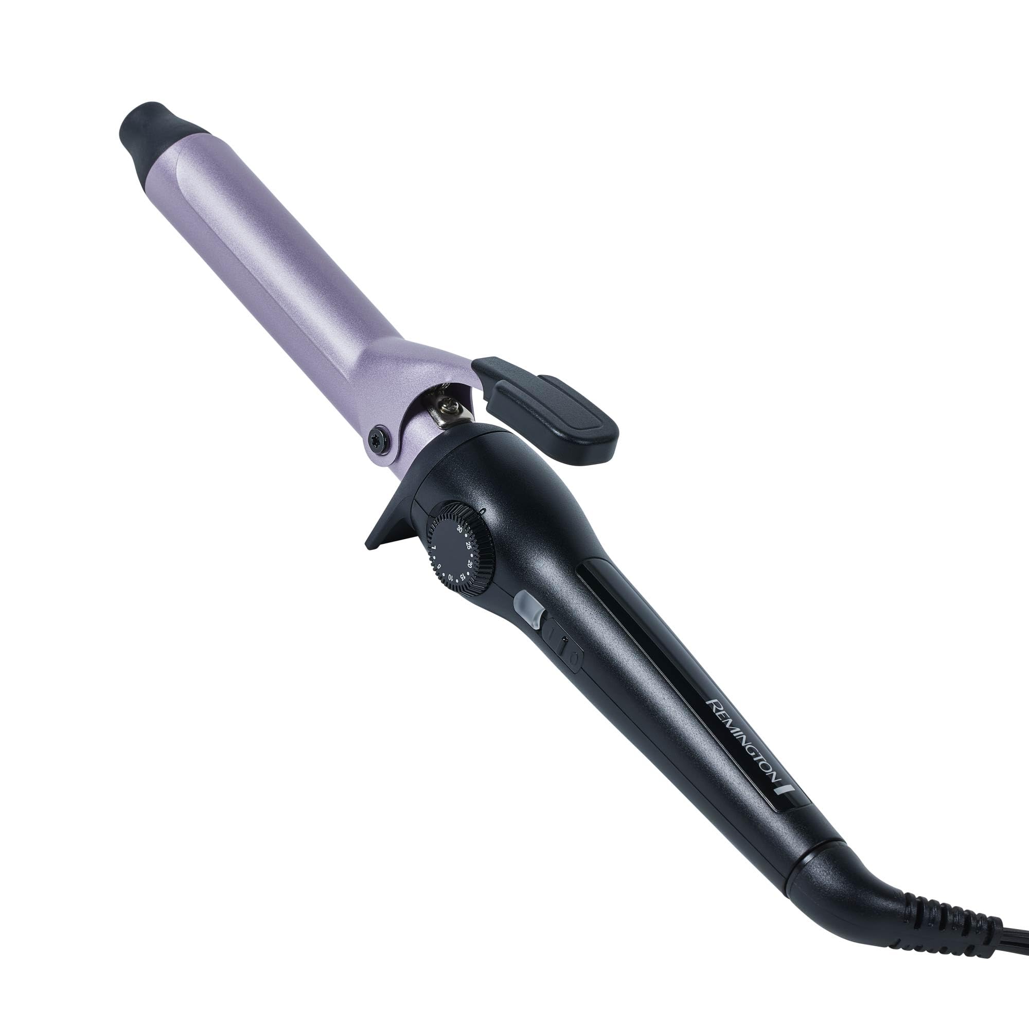 Photo 1 of Remington Anti-Static 1-Inch Clipped Curling Iron with Titanium Protection, Fast Heat-Up, Ceramic Barrel for Soft Classic Curls & Defined Waves, Auto Shut-Off