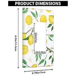 Pznen Lemon Floral Single Rocker Light Switch