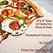 The Ultimate Rectangular Pizza Stone for Oven & Grill. 14x16 inch Baking Stone with No-Spill Stopper, Exclusive ThermaShock Protection & Core Convection Tech for a Crunchy Crust on Pizzas & Bread