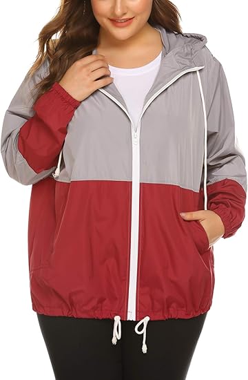 plus size waterproof coat