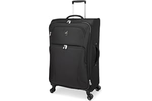 ATLANTIC Artisan III Large Checked Luggage — Expandable, Lightweight, Water-Resistant Suitcase with 8 Spinner Wheels and Lock