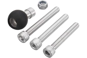 MACHSWON Motorcycle Mount Handlebar Clamp Ball RMA Fork Stem Base with M8 Screws