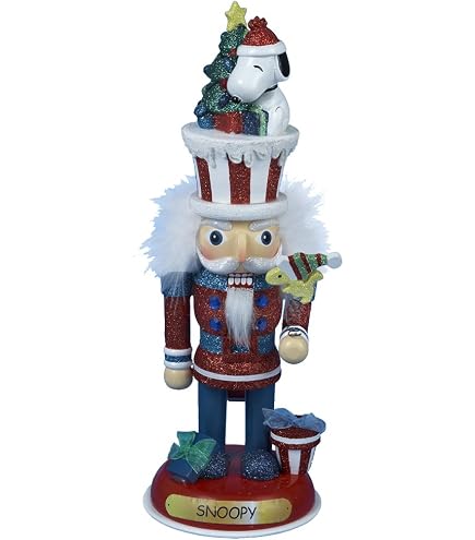Amazon.com: Kurt S. Adler Peanuts Nutcracker, Red/Brown/Green