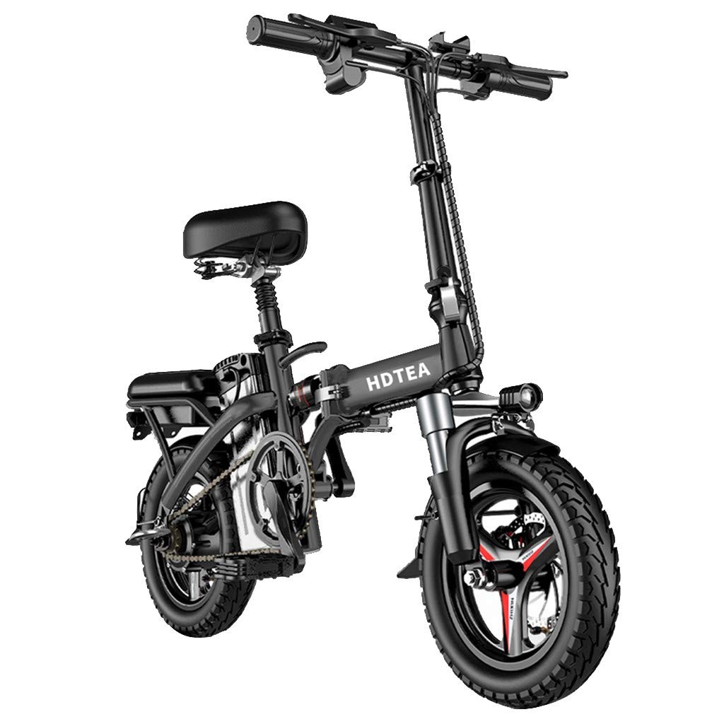 HUUH 14'' Electric Bicycle,Electric Bicycles for Adults,Folding Electric Bicycle with Headlight City
