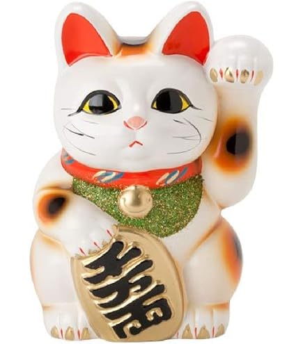 Amazon.com: Made in Japan Lucky Cat 6.3'' Tokoname Porcelain White