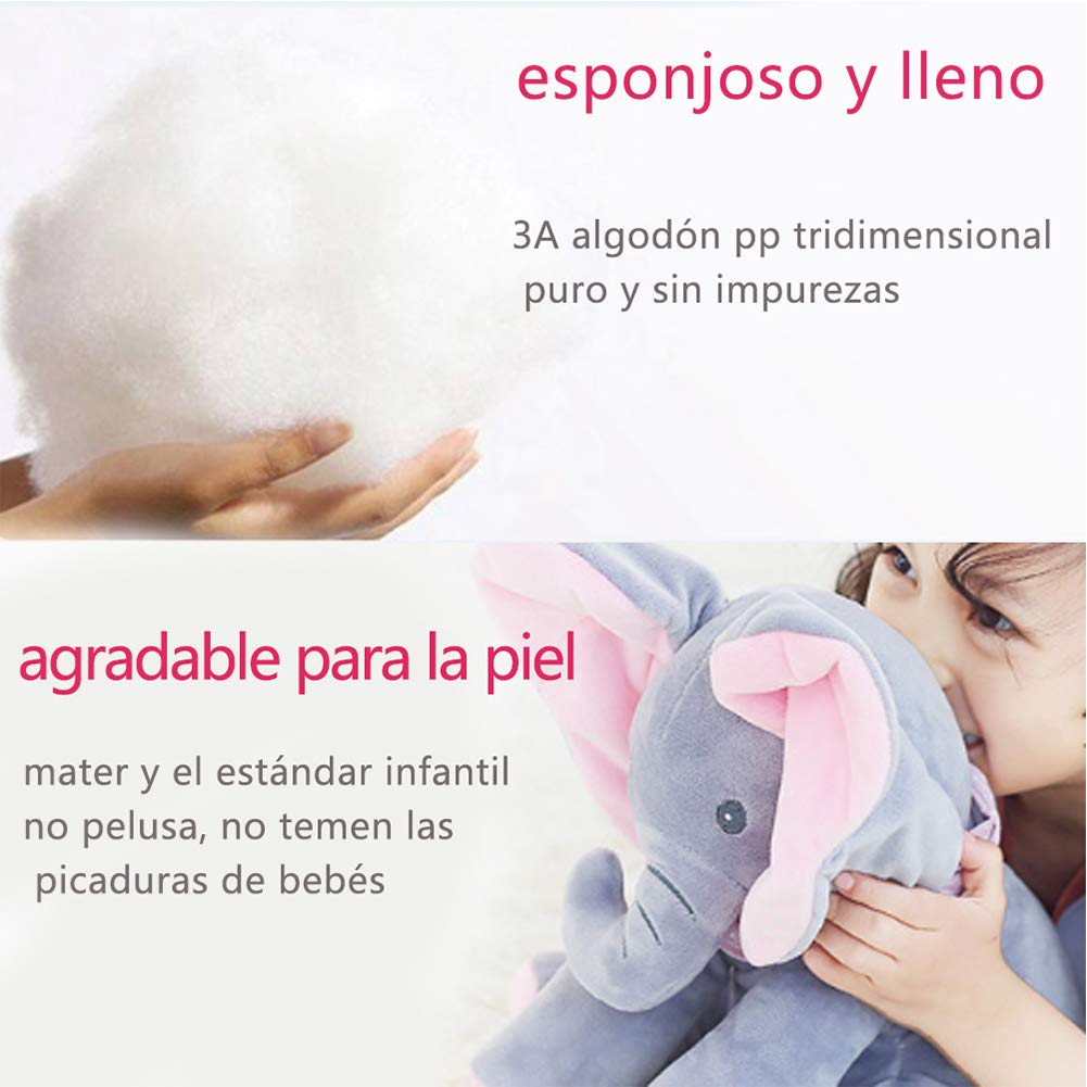 elefante de felpa para bebe