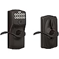SCHLAGE FE595 CAM 716 ACC Camelot Keypad Entry with Flex-Lock and Accent Levers, Aged Bronze