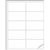 Printable Sticker Paper for Printers - 30 Sheets Full Sheet Matte Sticker Paper, 8.5x11 Inches Letter Size Printer Paper, Compatible with Laser & Inkjet Printers (2x4 Inches - 10 Per Page)