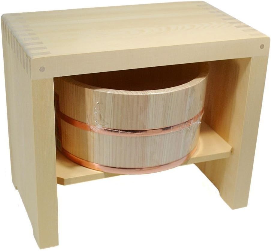 japanese wooden bath stool