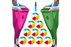 TKPTIY Granny Pants Outdoor Yard Game Set for Adults, Freaky Party Games Pant, Hilarious Inflatable Ball Relay with Giant Stretchy Pants, Outdoor Recreational Tossing Games for Team Family Reunion Party(2pcs