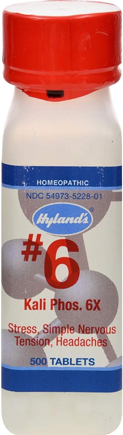 2Pack! Hyland's Kali Phos 6x Potassium Salt - 1 g - 500 Tablets