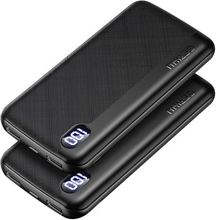 Amazon Getihu 2個セット モバイルバッテリー 軽量usb C急速充電 大容量 mah Ledディスプレイ残量表示 スマホ充電器 携帯バッテリー Iphone 12 11 Pro X Ipad Airpods Xperia Android対応 Pse認証済 地震 旅行 出張 などの防災グッズ モバイルバッテリー 通販