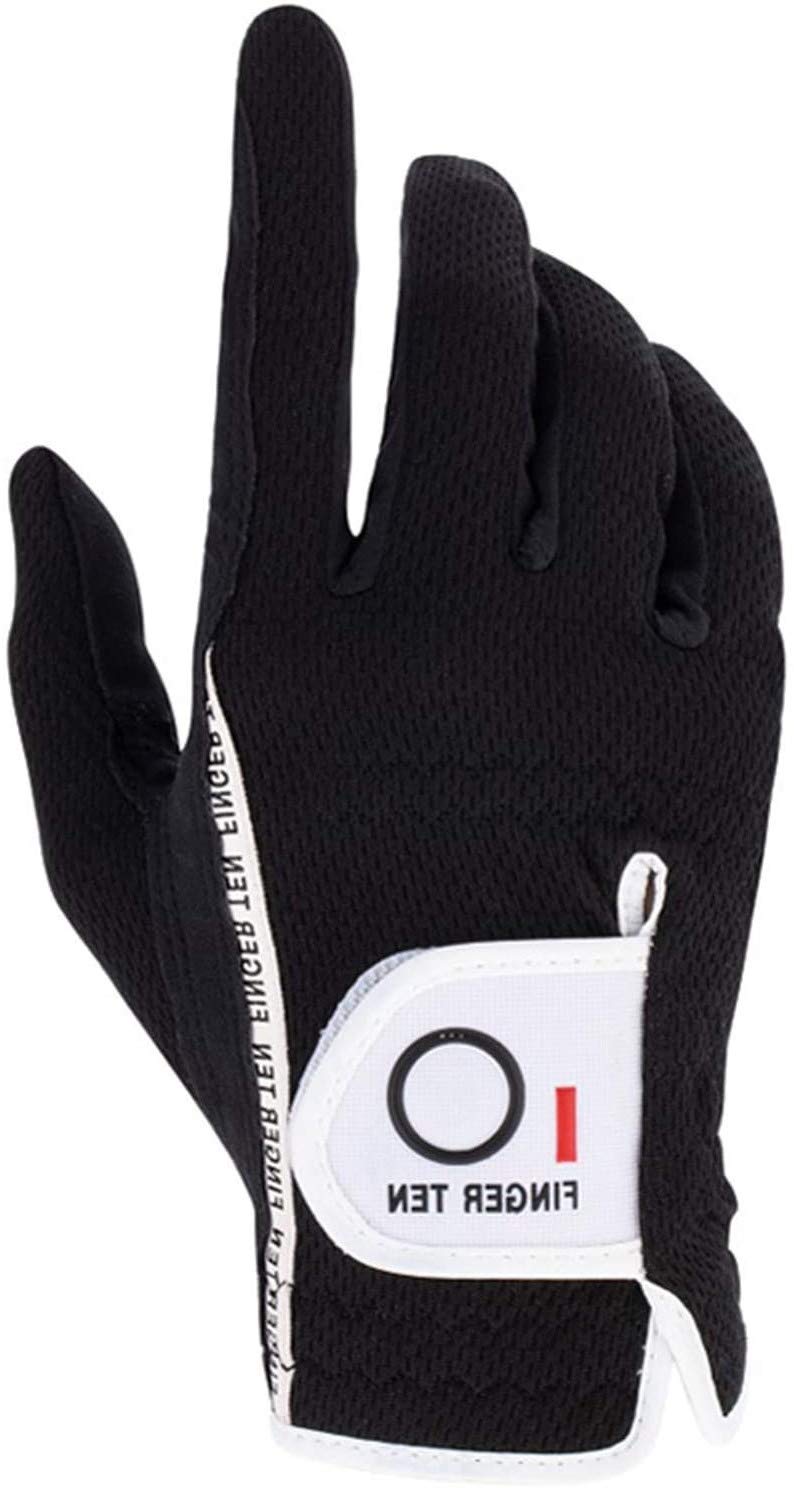 Golf Gloves Men Right Hand Rain Grip Weathersof Value Pack, Mens Golf Glove Wear Resistant Non Slip Color Black (Black-1 Pack, M-Worn on Right Hand) — image 1