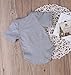 Newborn Baby GOT MY MIND ON MY MOMMY Funny Bodysuits Rompers Outfits Gray(6-12M, gray)