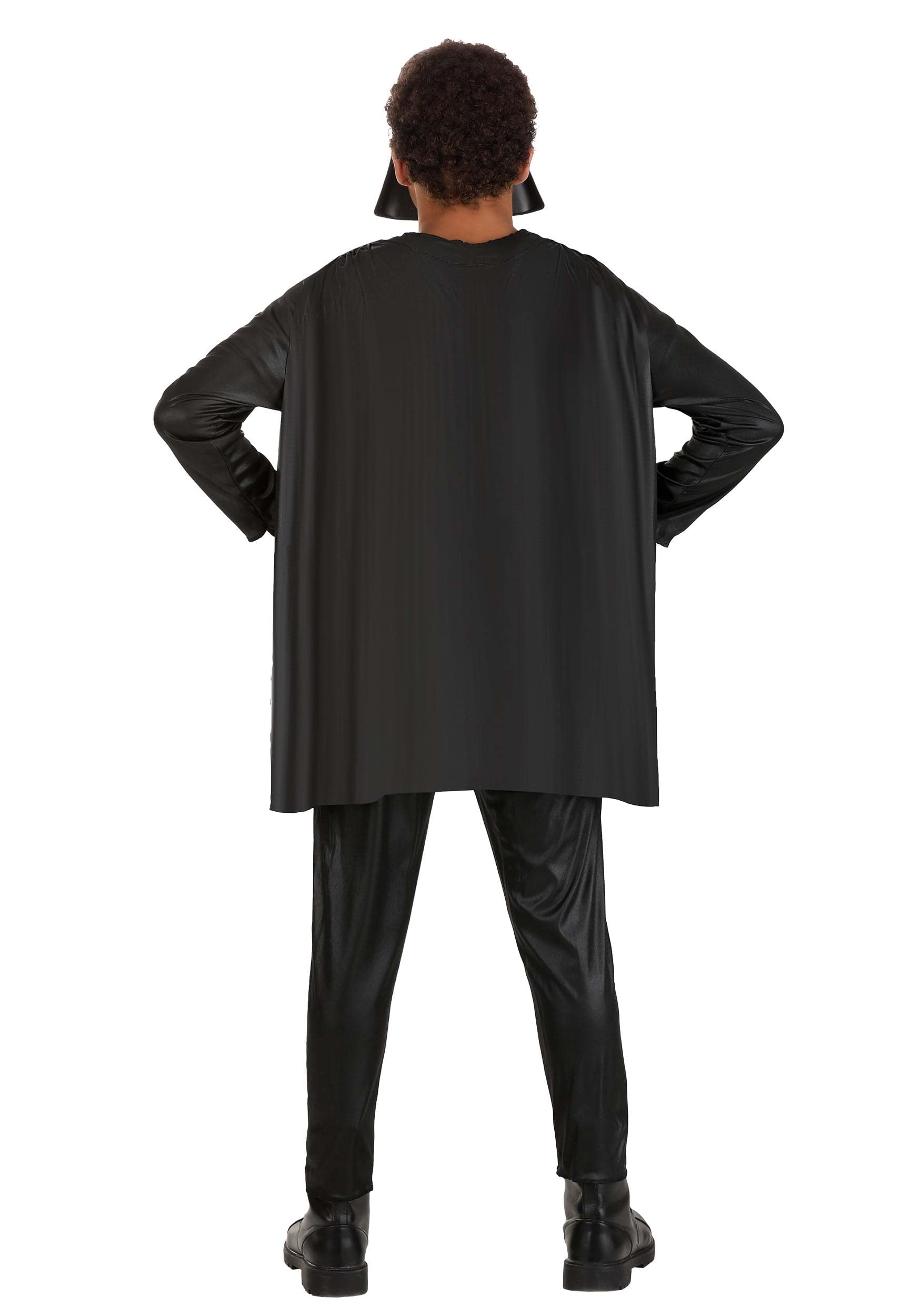 STAR WARS Darth Vader Official Youth Halloween Costume - Printed Jumpsuit with Cape and Plastic Mask