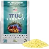 True Organic Prilled Sulfur – Organic Fertilizer for Better Plant Growth, Flowers, Vegetables, and Herbs – Lowers Soil pH – 5