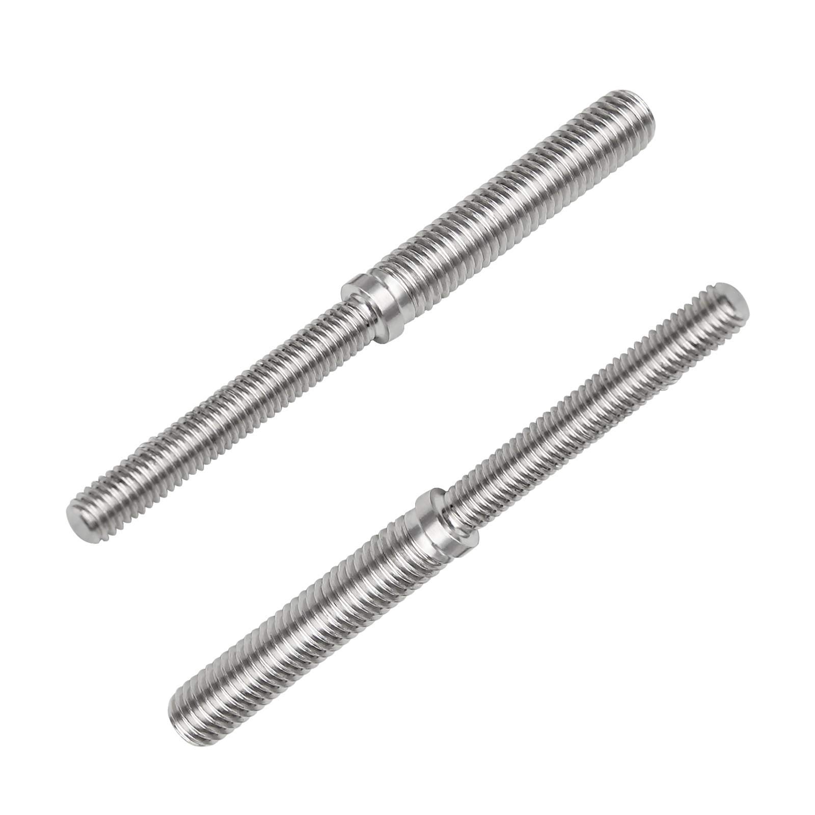 OTOTEC 2Pcs Double End Threaded Stud Screw Bolts M6 to M8 80mm 304 Stainless Steel Thread Adapter for Structural Columns Fasteners