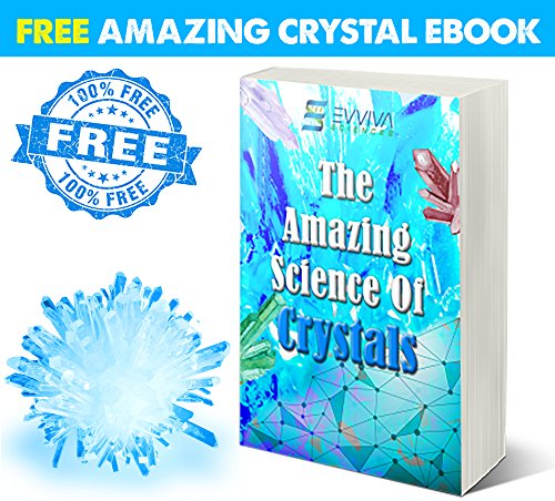 Crystal Growing Kit For Kids - Evviva Sciences - Science Kit To Make & Grow Rocks, Crystals, Gems - Easy All Inclusive Set - Chemistry, Geology & Learning Experiment Toy - w/ eBook