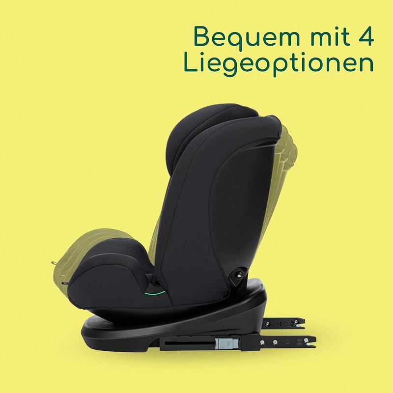 EverFix i-Size ISOFIX Kindersitz, 76–150 cm, Tinted Black