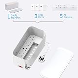 Hulker 5M Extension Lead with USB Ports Power Strip Cable Organizer Box 5m view 3