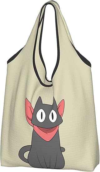 Amazon 日常 あらぬけいいち 黒ねこ 坂本さん 肩掛け 防水 折り畳み 安い 2 3 枚 選択可 エコバッグ トートバッグ コンビニバッグ 買い物 大容量 コンパクト かわいい おしゃれ レディース 人気 キャラクター グッズ Joywelee エコバッグ 買い物バッグ