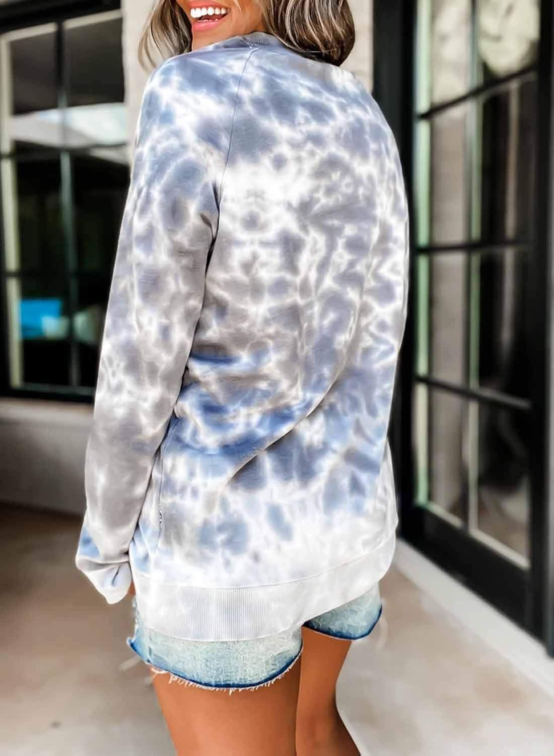 Sidefeel Women Long Sleeve Crewneck Pullover Camo Print Sweatshirt Jumper Top at  Women’s Clothing store