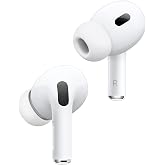 Apple AirPods Pro (2nd Gen) Wireless Earbuds, Up to 2X More Active Noise Cancelling, Adaptive Transparency, Personalized Spatial Audio MagSafe Charging Case (Lightning) Bluetooth Headphones for iPhone