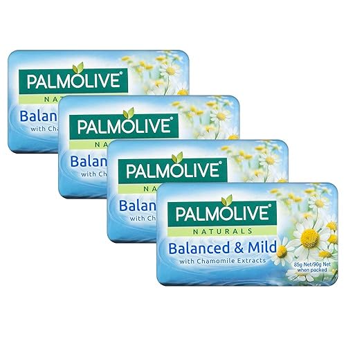 Palmolive Soap Bar White Camomile 90g 4 Pack