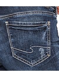 Silver Jeans Co. Jeans ajustados Elyse Mid Rise tobillo para dama