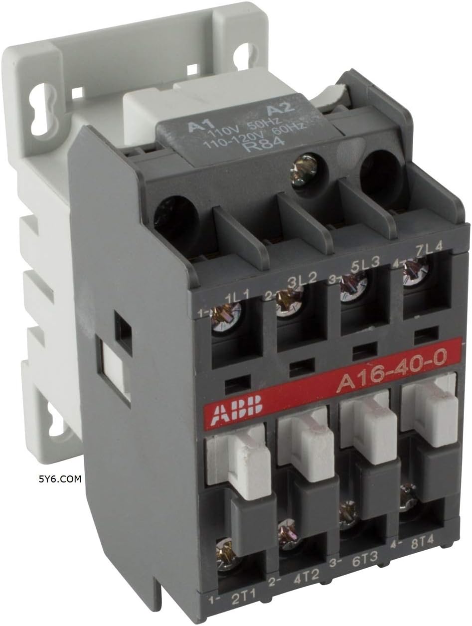 ABB A1604 Normally Closed 30A 4 Pole Contactor (N/C) 120V Coil, 30Amp