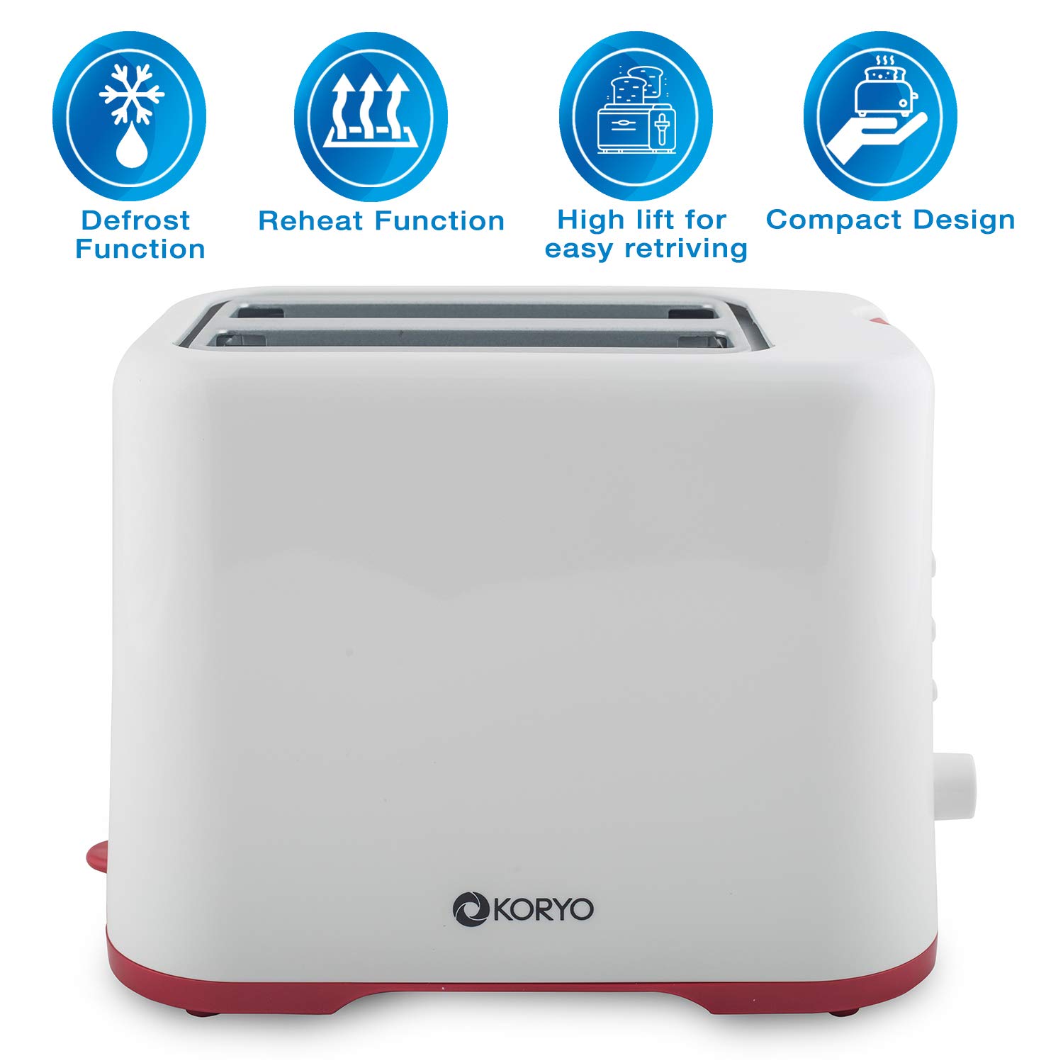 Best Popup Toaster 750 Watt 2 slice capacity Removable Crumb Tray