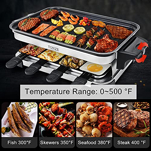 Indoor Grill Korean BBQ Grill Electric Smokeless Grill Raclette Table