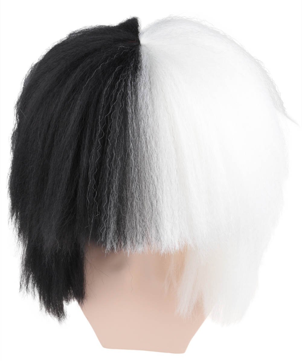 Women S Fashion Sia Style Large Black And White Wig Adult