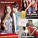 BONAOK Karaoke Microphone, Karaoke Mic Player for Android iPhone Apple PC or Smartphone(Gold)