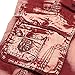 OCHENTA Men's Cotton Casual Multi Pockets Camo Cargo Shorts #3230 Wine red camo 40