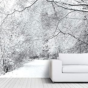 signwin Wall Mural Foggy Forest Removable Self-Adhesive Wallpaper...