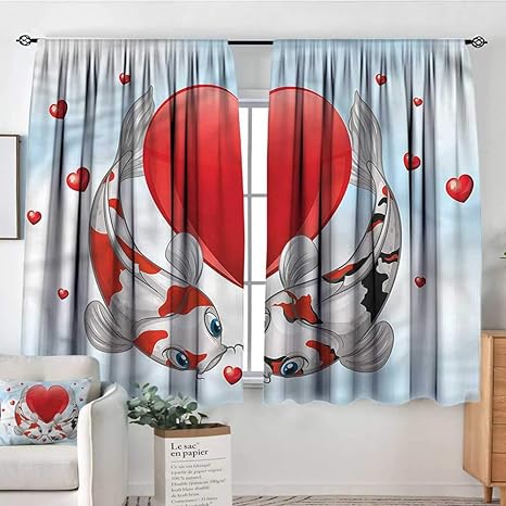 Amazon Com Sanring Koi Fish Curtain Rods Underwater Animals